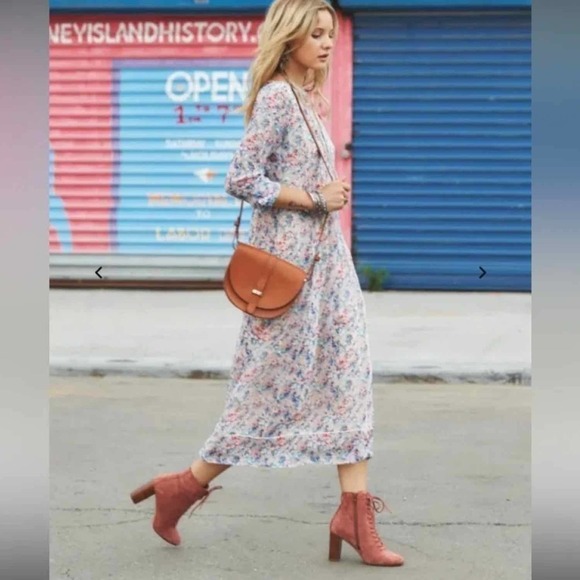 Sezane Alicia High Heel Leather Boots Size US 7 - Picture 6 of 15